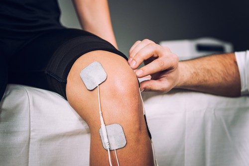 placement of electrodes for knee pain