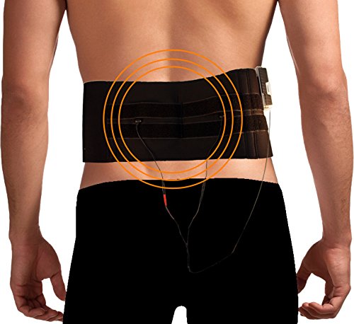 back pain support strap shown being used